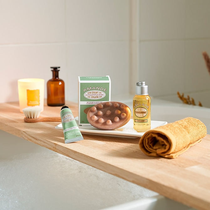 Sapone esfoliante 2-in-1 - Olio di mandorla dolce