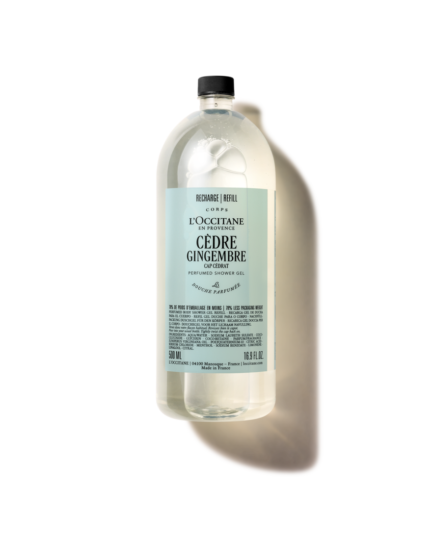 Ricarica Gel Doccia C&egrave;dre Gingembre 500 ml | L&rsquo;Occitane en Provence
