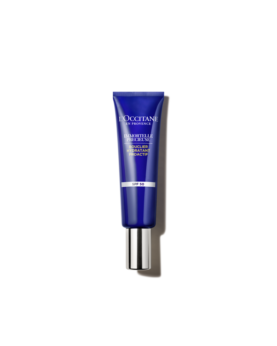 Schermo idratante UV SPF 50 Immortelle Pr&eacute;cieuse 30 ml | L&rsquo;Occitane en Provence