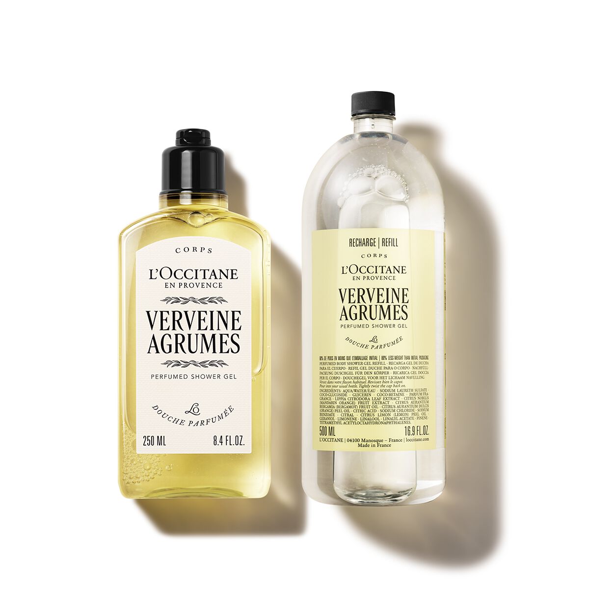 Duo Gel Doccia Verveine Agrumes 250ml e la sua Ricarica - L'Occitane en Provence