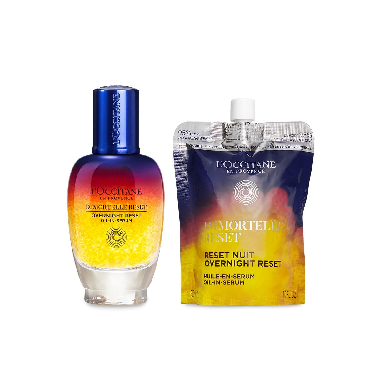 Duo Siero Notte Immortelle Reset e la sua Ricarica - 100 - L'Occitane en Provence