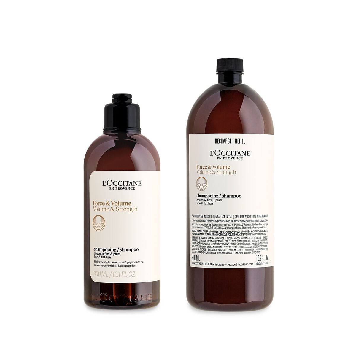 Duo shampoo Forza & Volume e la sua Ricarica - 800 - L'Occitane en Provence