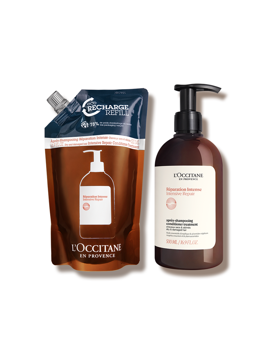 Duo Balsamo Riparatore intenso 500ml e la sua Ricarica | L&rsquo;Occitane en Provence