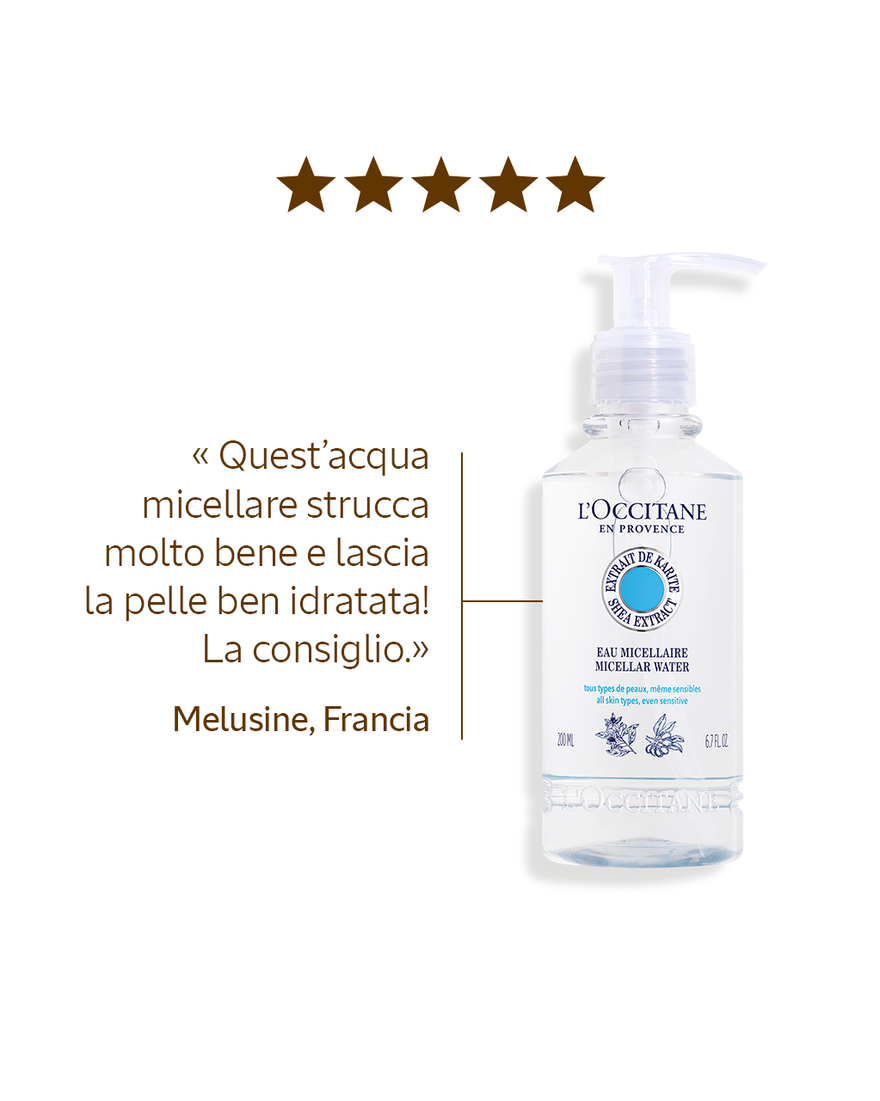 Vedi 4/8 il prodotto Acqua Micellare Karit&eacute; Fiori d&rsquo;Arancio 200ml, , RECT